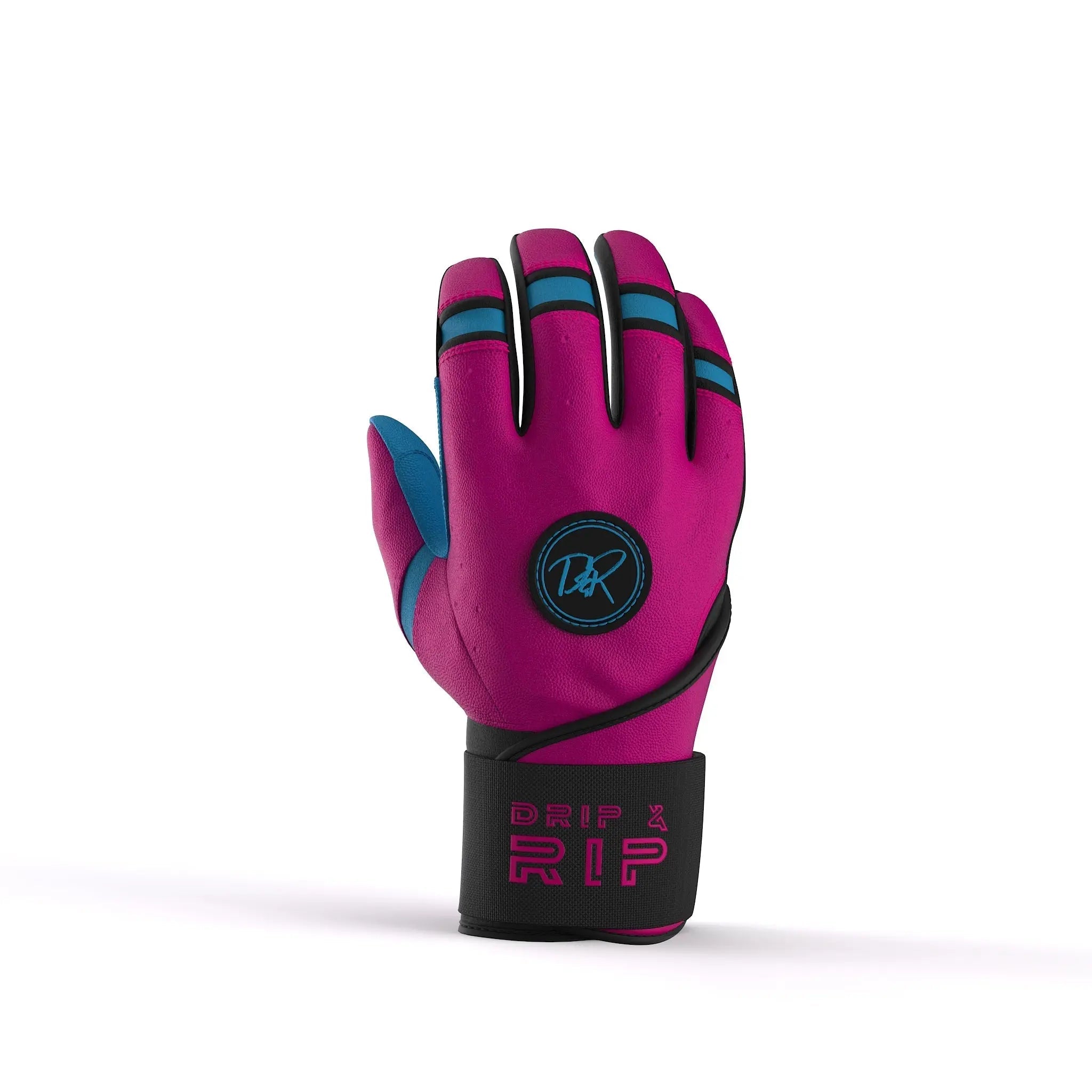 Drip & Rip™ "Baller" Series Premium Leather Long Cuff Batting Gloves Vice Vice Baby