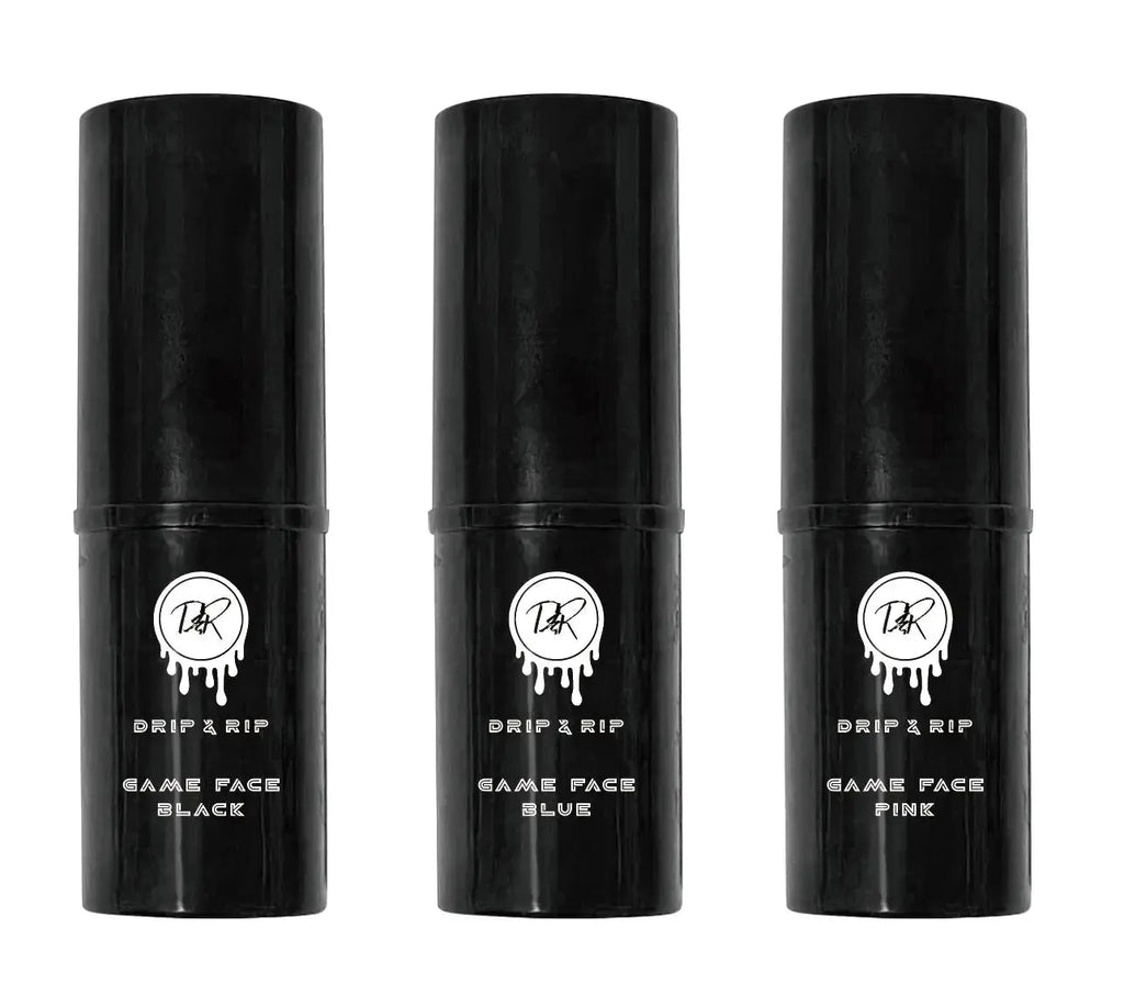 Drip & Rip GameFace Eyeblack Set (Black, Pink, Blue)