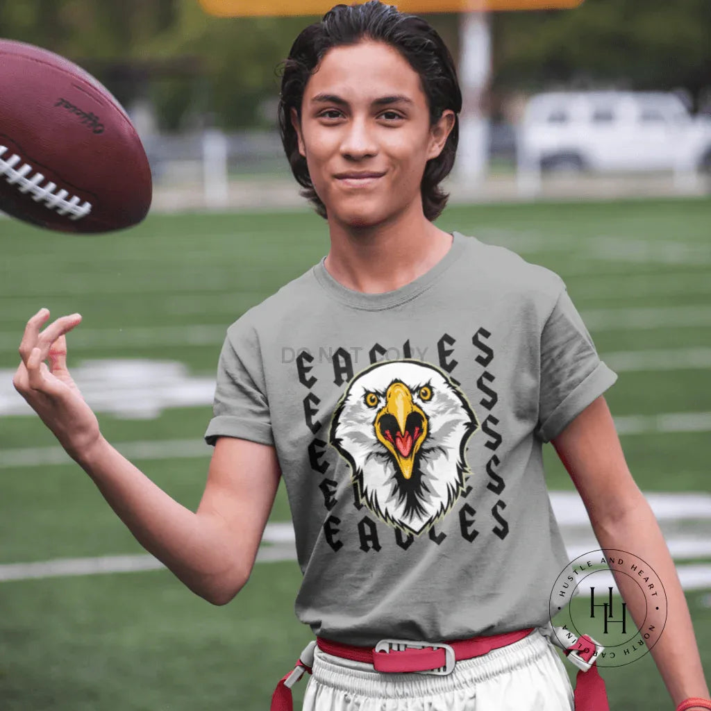 Eagles Repeating Mascot Graphic Tee