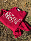 Blessed Embroidered Sweatshirt