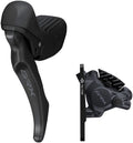 Shimano GRX BL-RX610 Brake Lever BR-RX410 Hydraulic Disc Brake Caliper - Left/Front Flat Mount Caliper BLK
