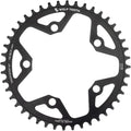 Wolf Tooth 110 BCD Gravel CX Road Chainring - 44t 110 BCD 5-Bolt Drop-Stop ST For Shimano HG+ KMC 12-Speed Chains BLK