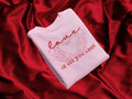 Skellie Hands Love is All You Need License Plate Pink Valentine's Day Graphic Tee