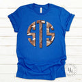 Football Monogram Graphic Tee