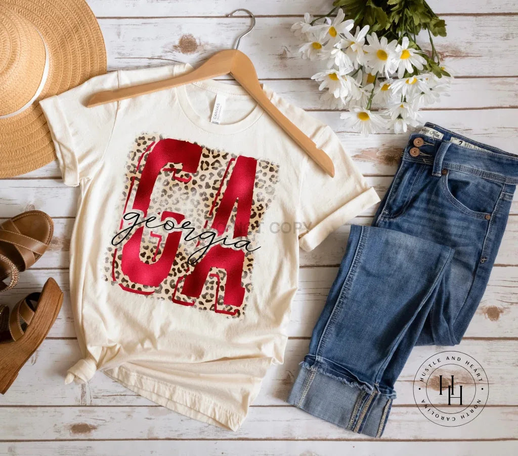 GA Georgia Red Graphic Tee