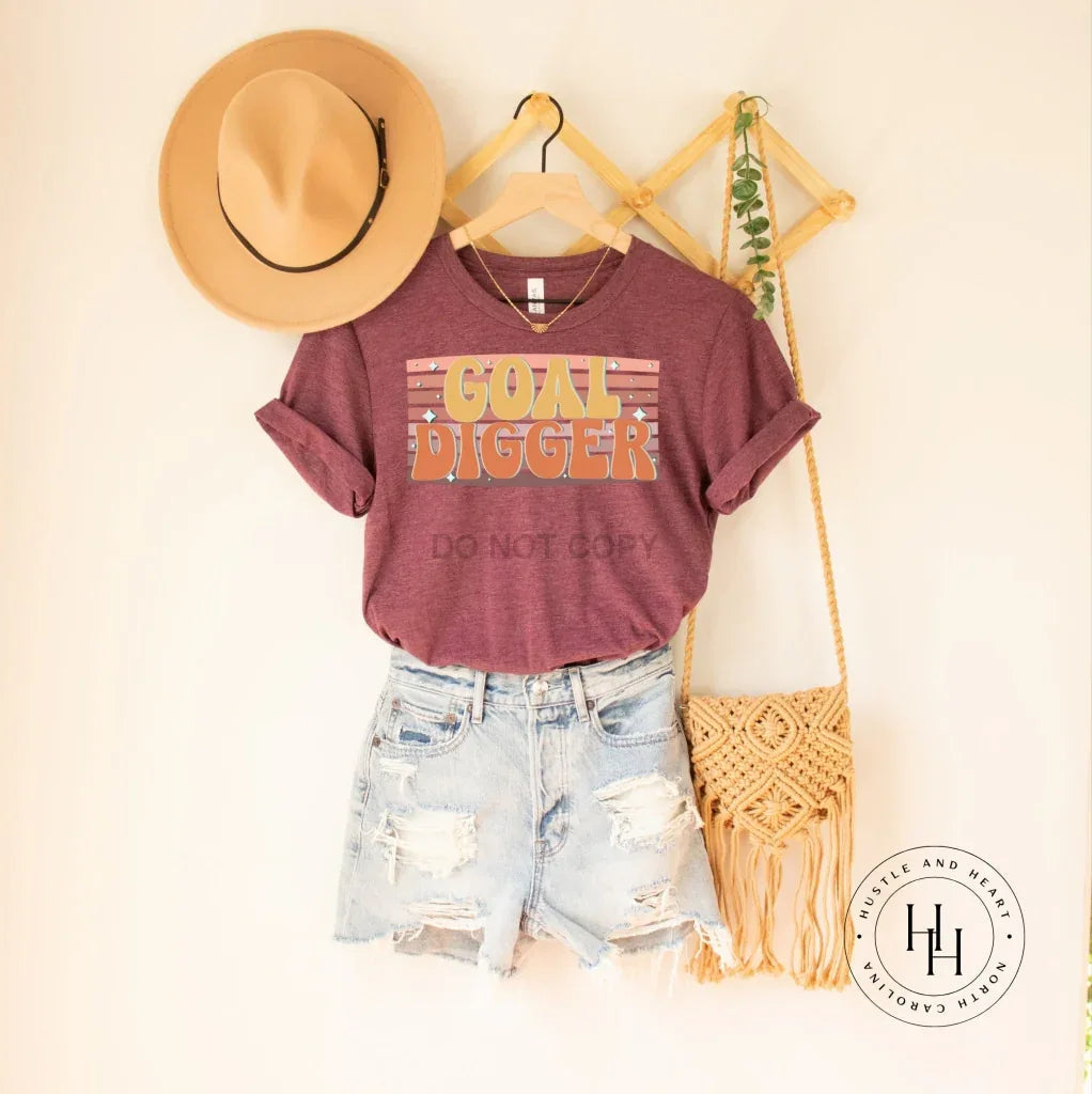 Goal Digger Retro Graphic Tee
