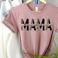 Half Camo Customizable MAMA Graphic Tee