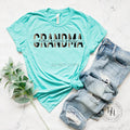 Half Leopard Customizable GRANDMA Graphic Tee