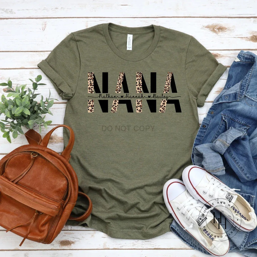 Half Leopard Customizable NANA Graphic Tee