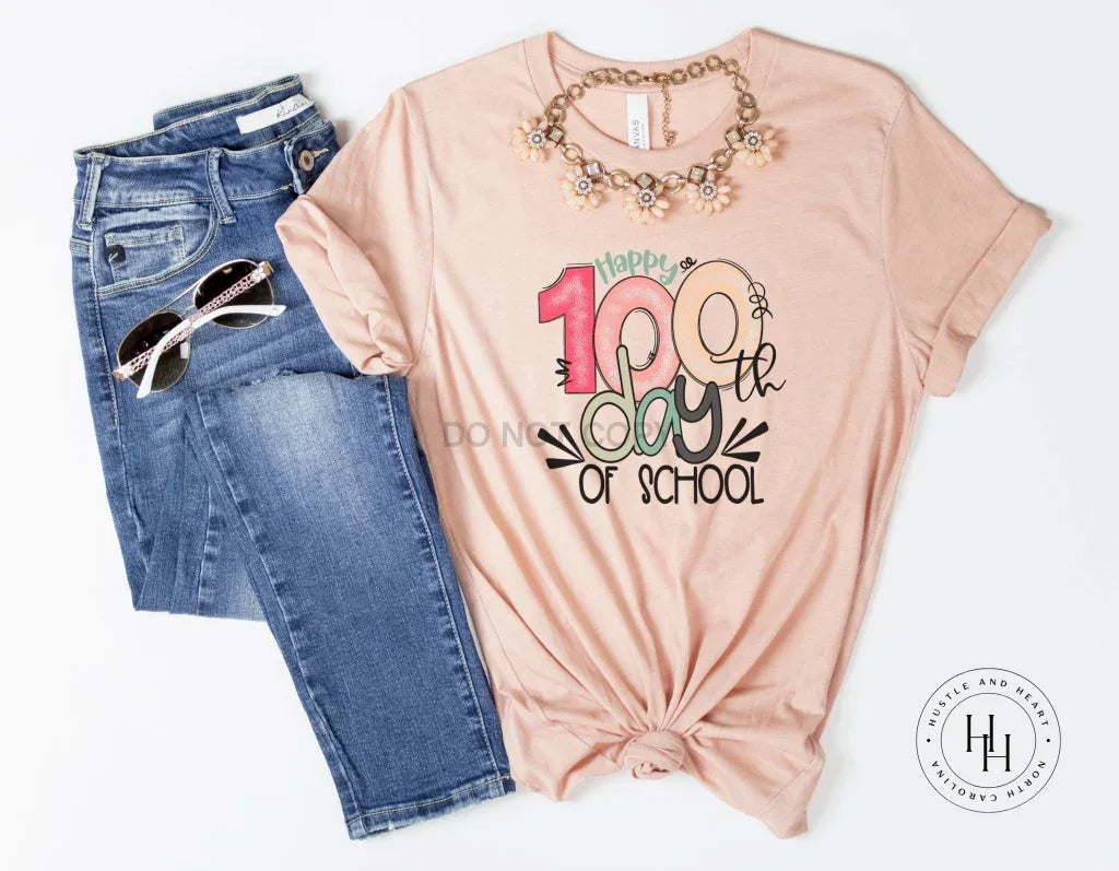 Happy 100th Day Of School Graphic Tee