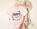 Happy Easter Leopard Lightning Bolt Wreath Graphic Tee