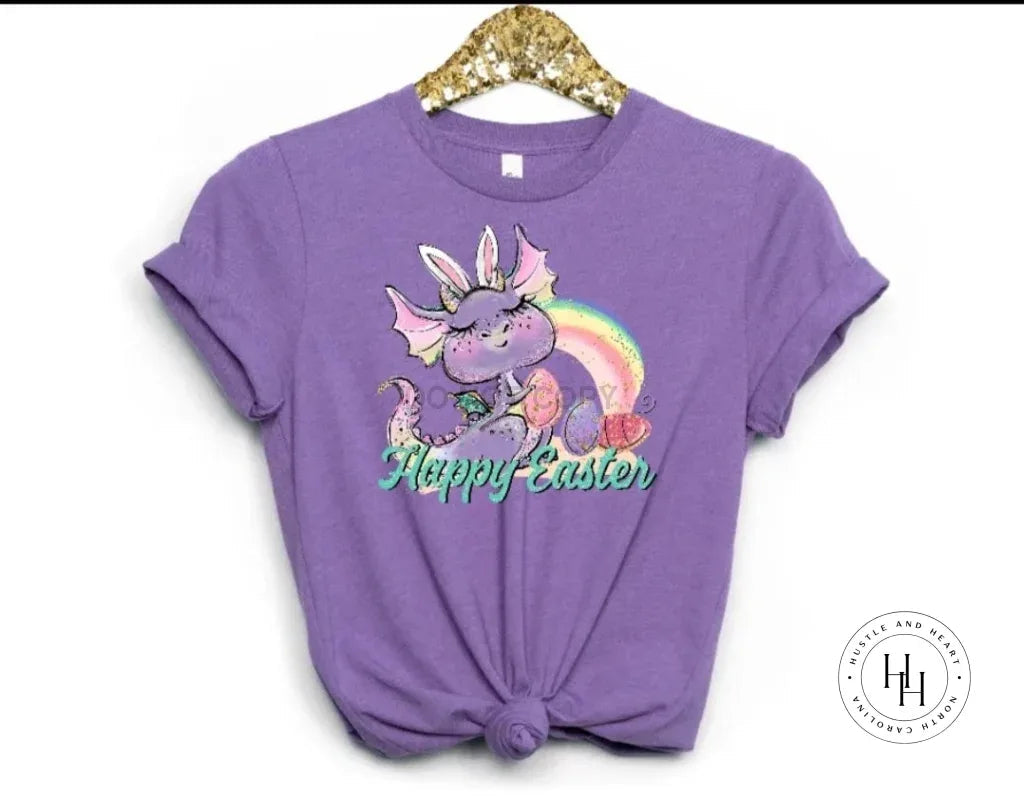 Happy Easter Purple Dragon Graphic Tee