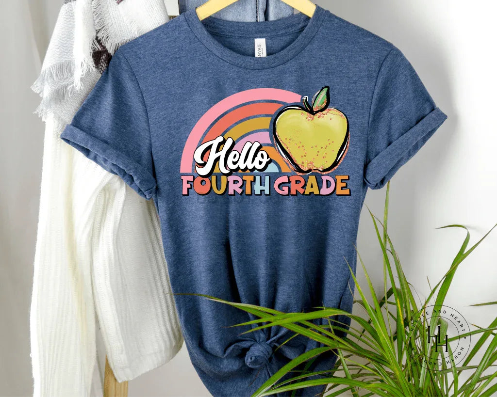 Hello 4th Grade Graphic Tee
