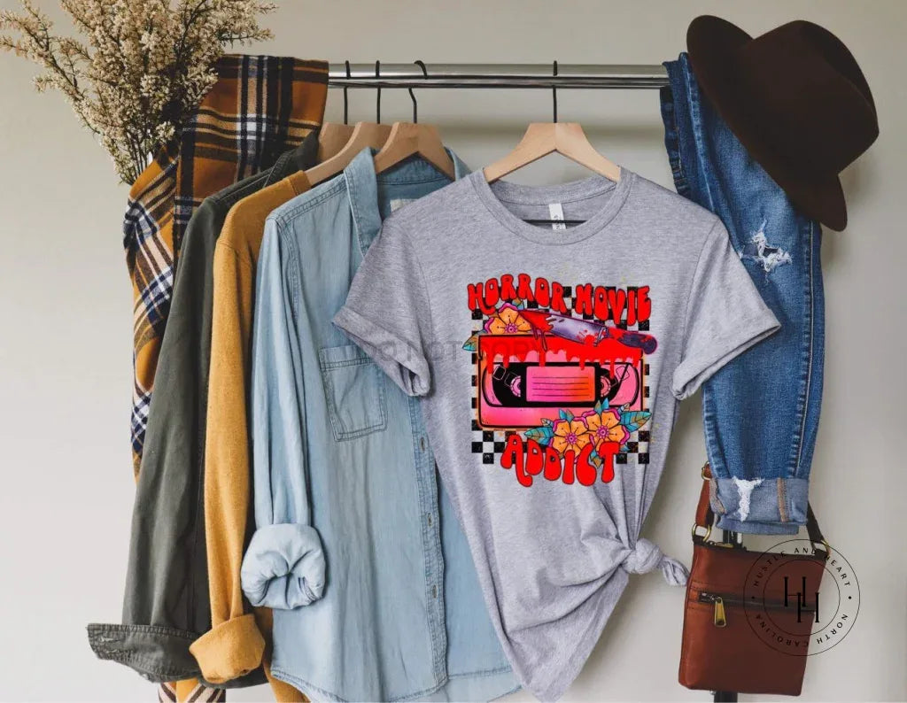 Horror Movie Addict Graphic Tee