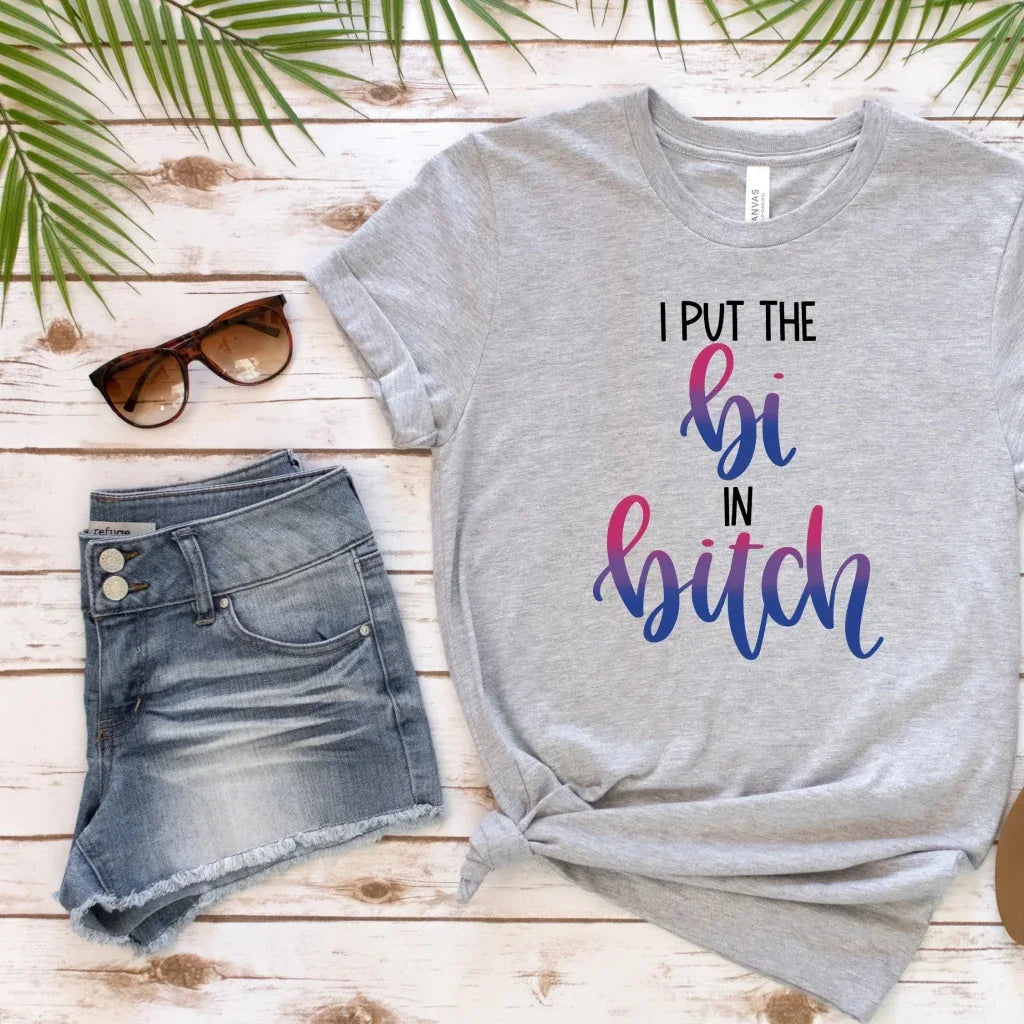 I Put the Bi in Bitch Pride Graphic Tee