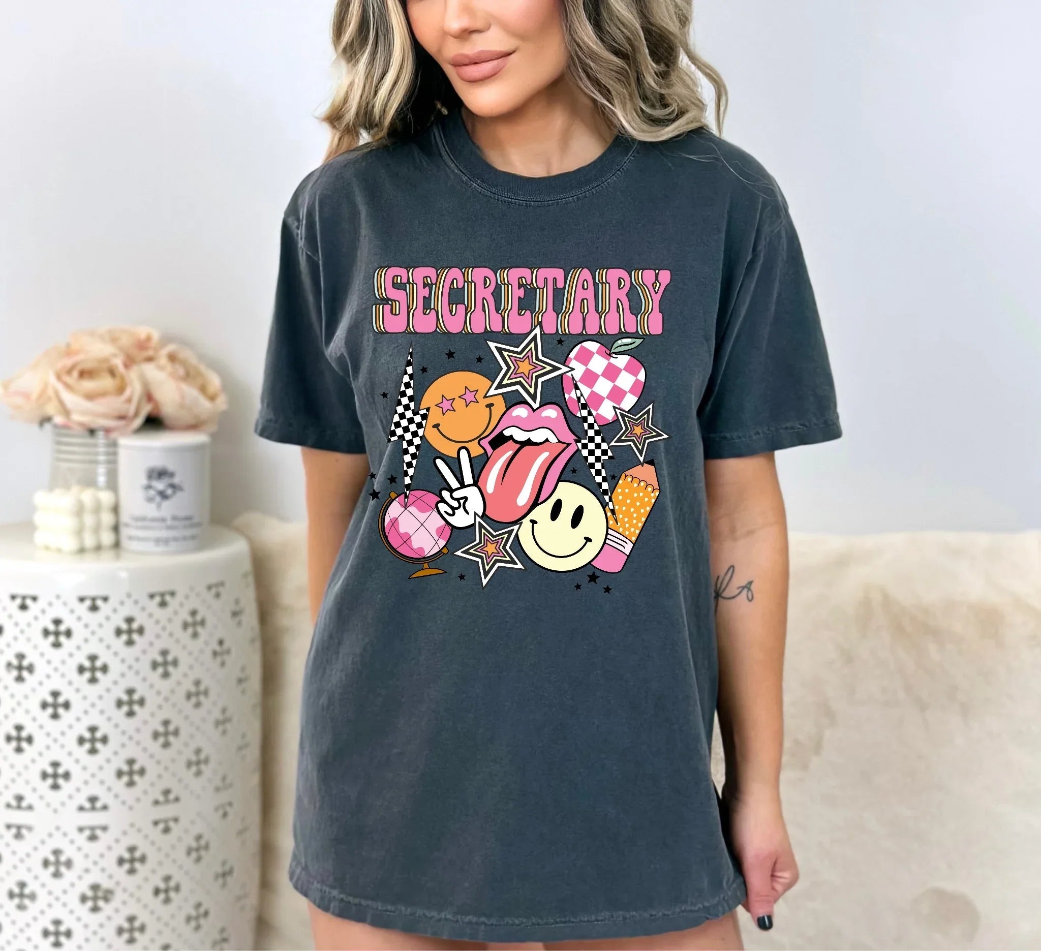 Secretary Preppy Graphic Tee