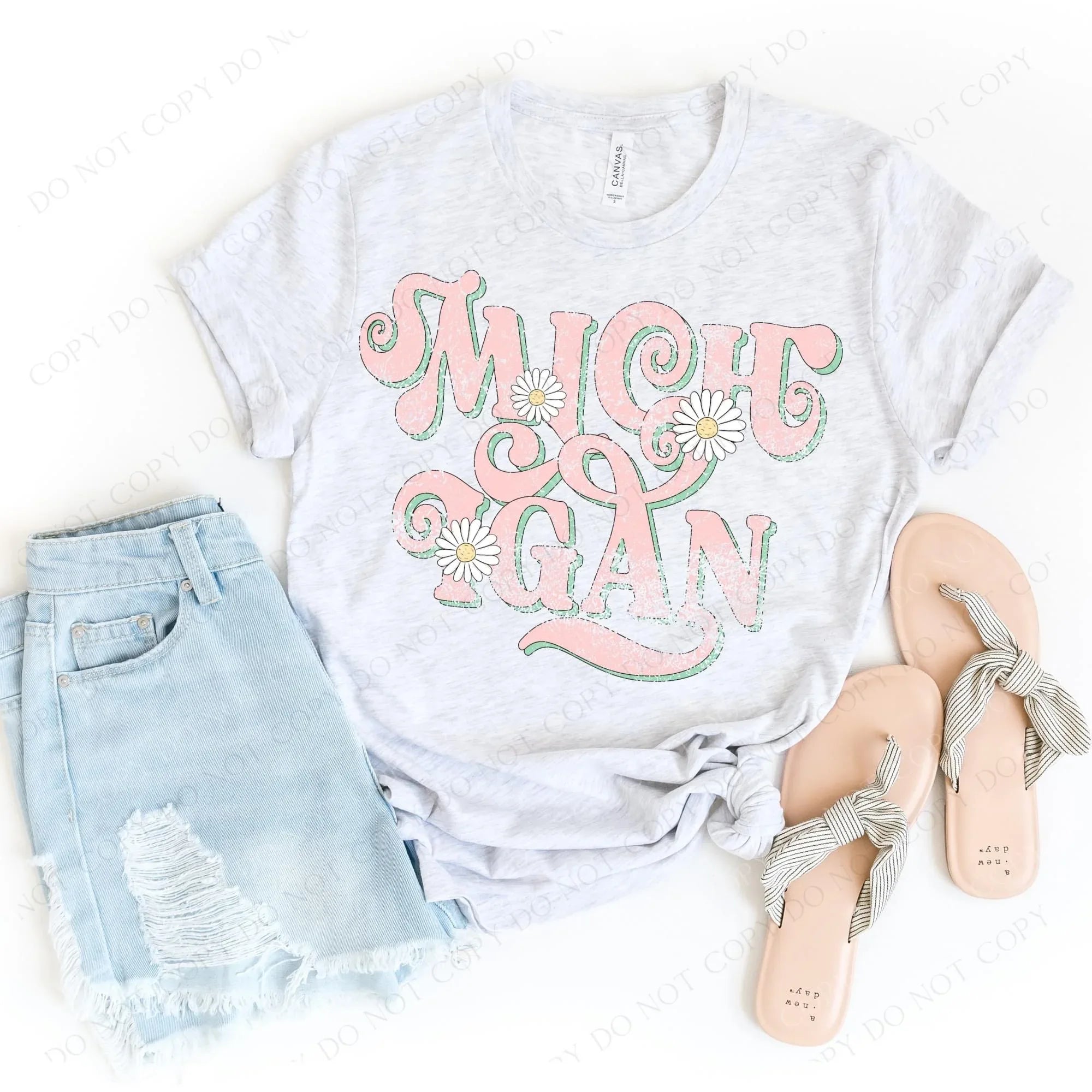 Michigan Floral Graphic Tee