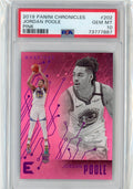 Graded 2019 Panini Chronicles Jordan Poole #202 Pink Rookie RC Basketball Card PSA 10 Gem Mint