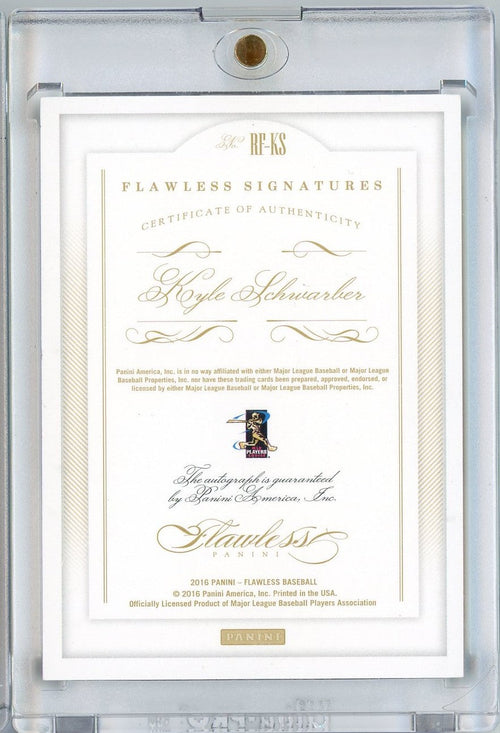 2016 Panini Flawless Kyle Schwarber #RF-KS /15 Auto Rookie RC Baseball Card