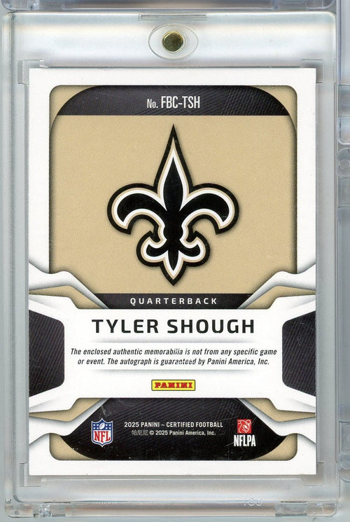 2025 Panini Certified Tyler Shough #FBCTSH /30 RPA Auto Rookie RC Football Card