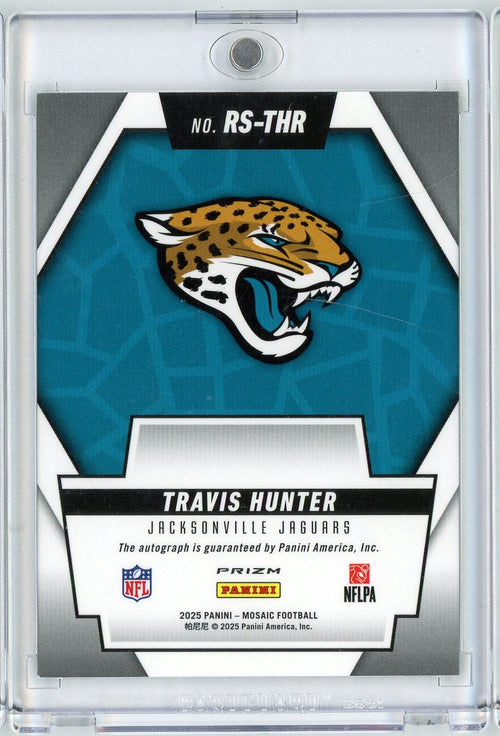 2025 Panini Mosaic Travis Hunter #RSTHR Rookie Scripts Auto Rookie RC Football Card
