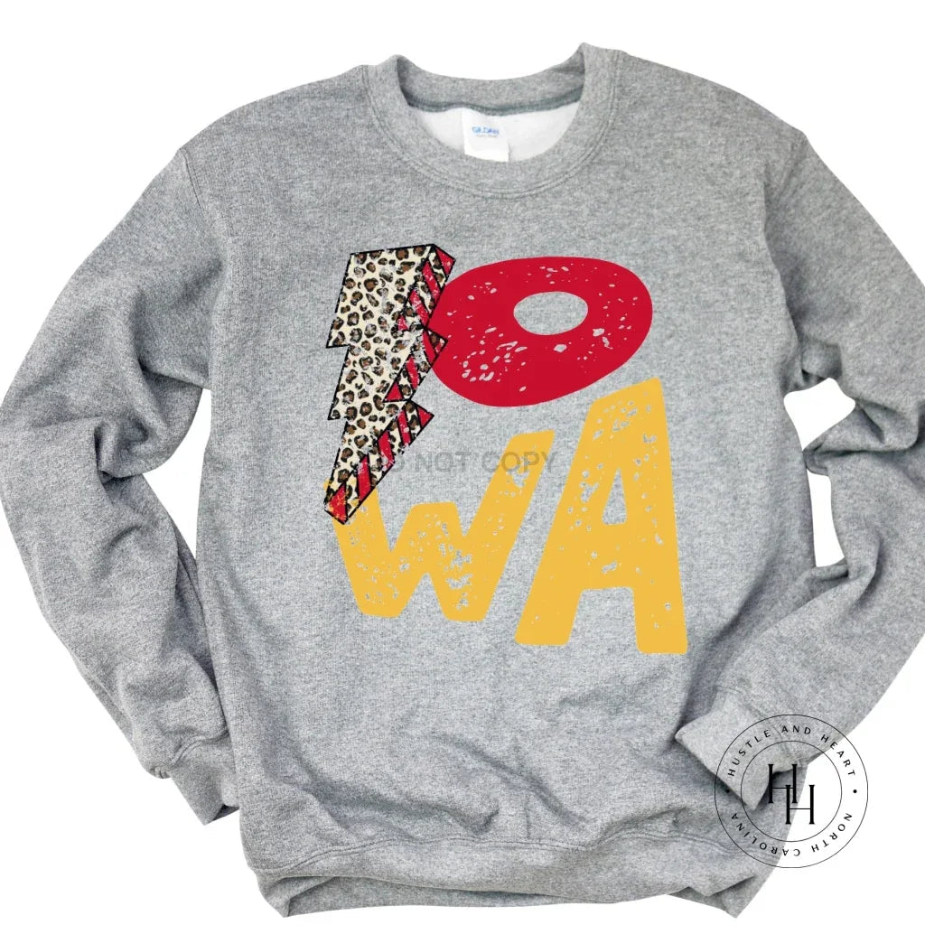 IOWA Lightning Bolt Graphic Tee