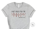 Just Here for the Snacks #baseballsister Graphic Tee