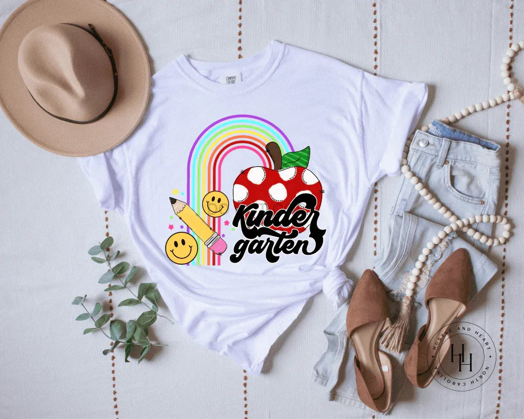 Kindergarten Rainbow Graphic Tee