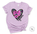 Leopard Heart- 5th Grade Graphic Tee