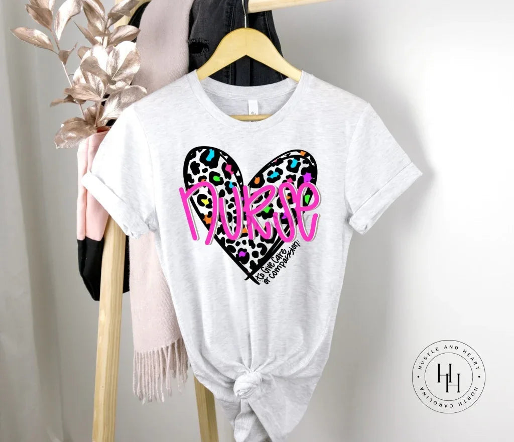 Leopard Heart- Nurse Graphic Tee