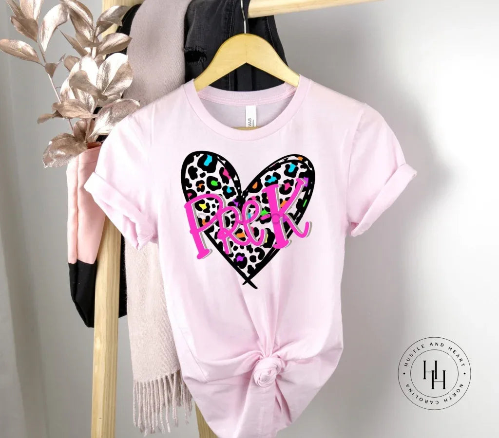 Leopard Heart- Pre K Graphic Tee