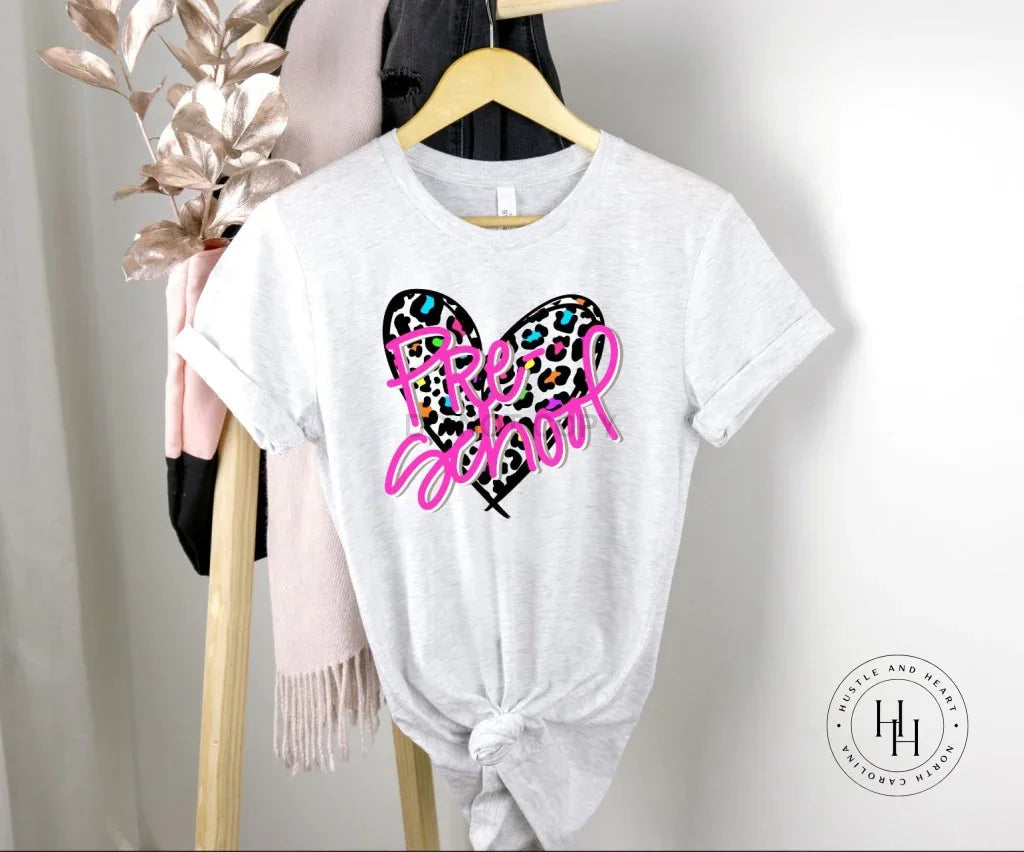 Leopard Heart- Pre School Graphic Tee