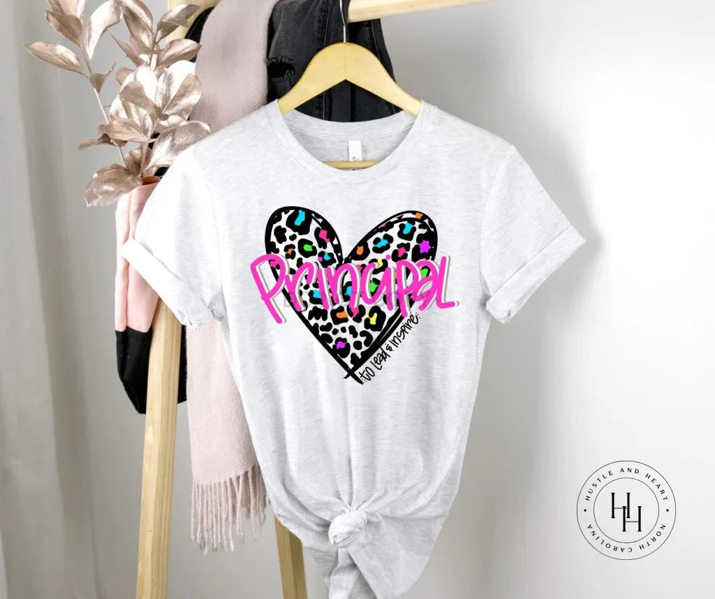 Leopard Heart- Principal Graphic Tee