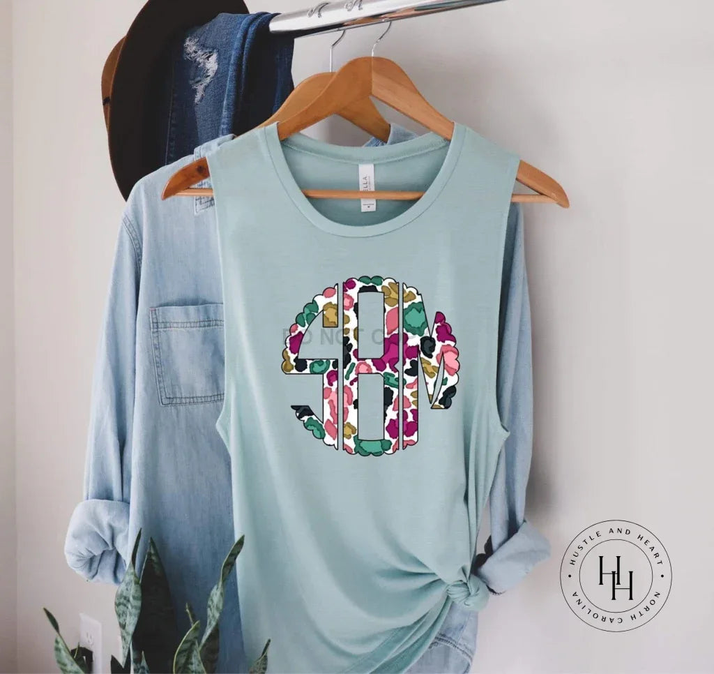 Leopard Spot Monogram Graphic Tee