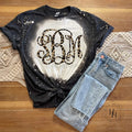 Leopard Vine Monogram Graphic Tee