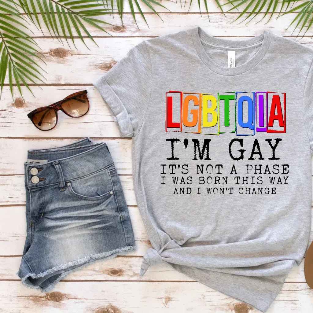 LGBTQIA I'm Gay Pride Graphic Tee