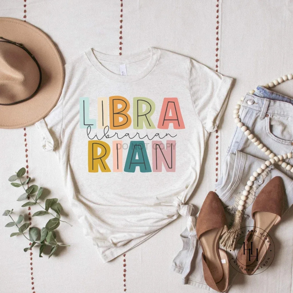 Librarian Watercolor Graphic Tee