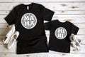 Mama/Mini Faux White Floral Lace Graphic Tee