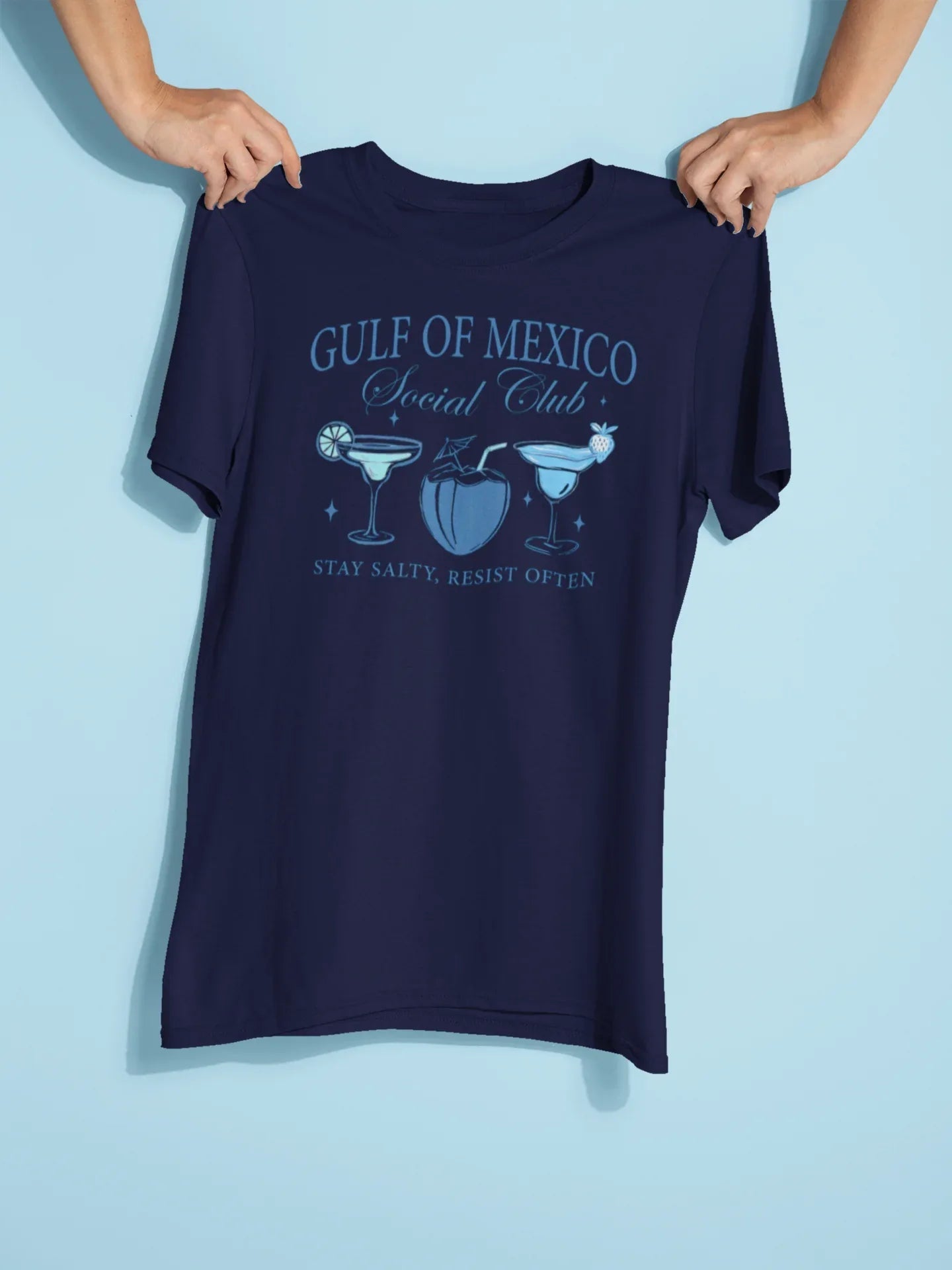 Gulf Of Mexico Social Club Stay Salty, Resist Often Graphic Tee