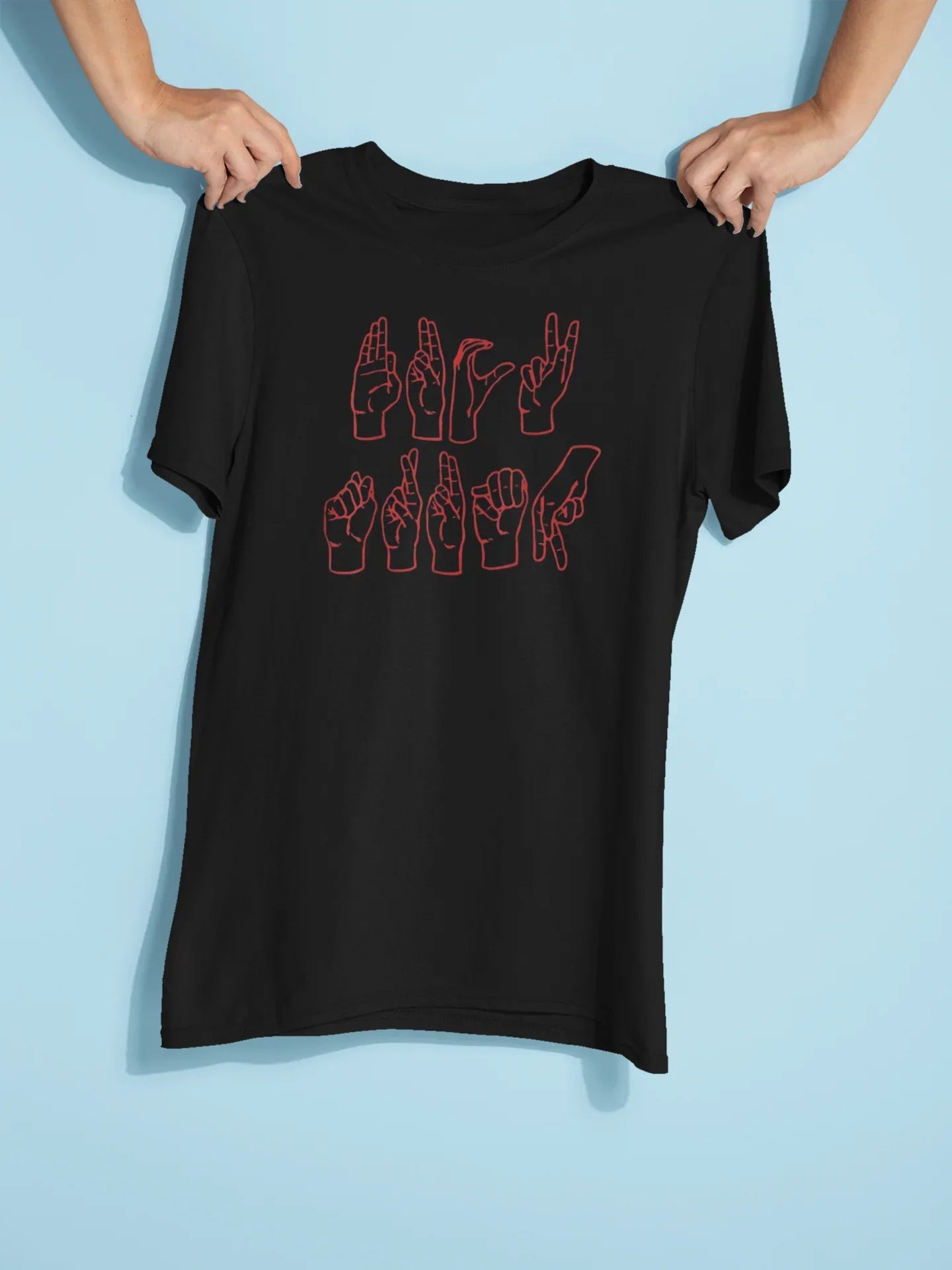 Fuck Trump Sign Language Graphic Tee