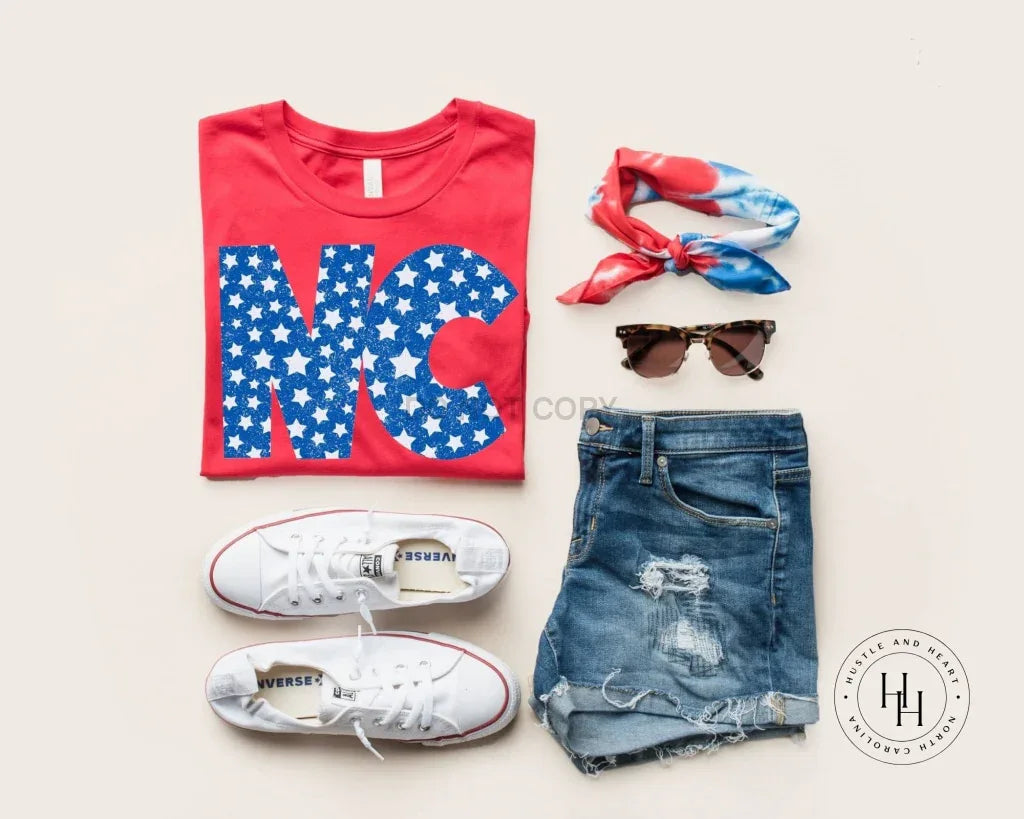 NC Retro Distressed Star Graphic Tee