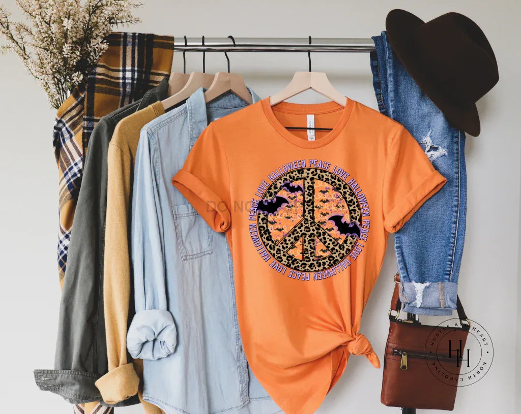 Peace Love Halloween Graphic Tee