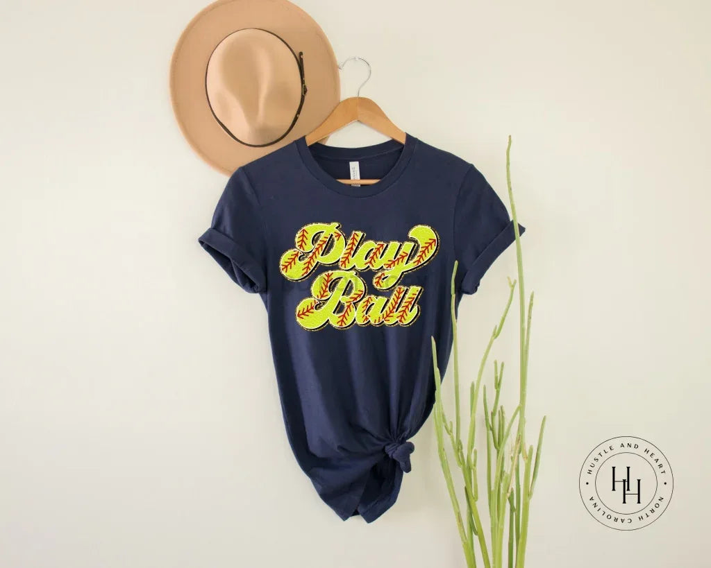 Play Ball Softball/Baseball Graphic Tee