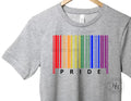Pride Rainbow Barcode Graphic Tee