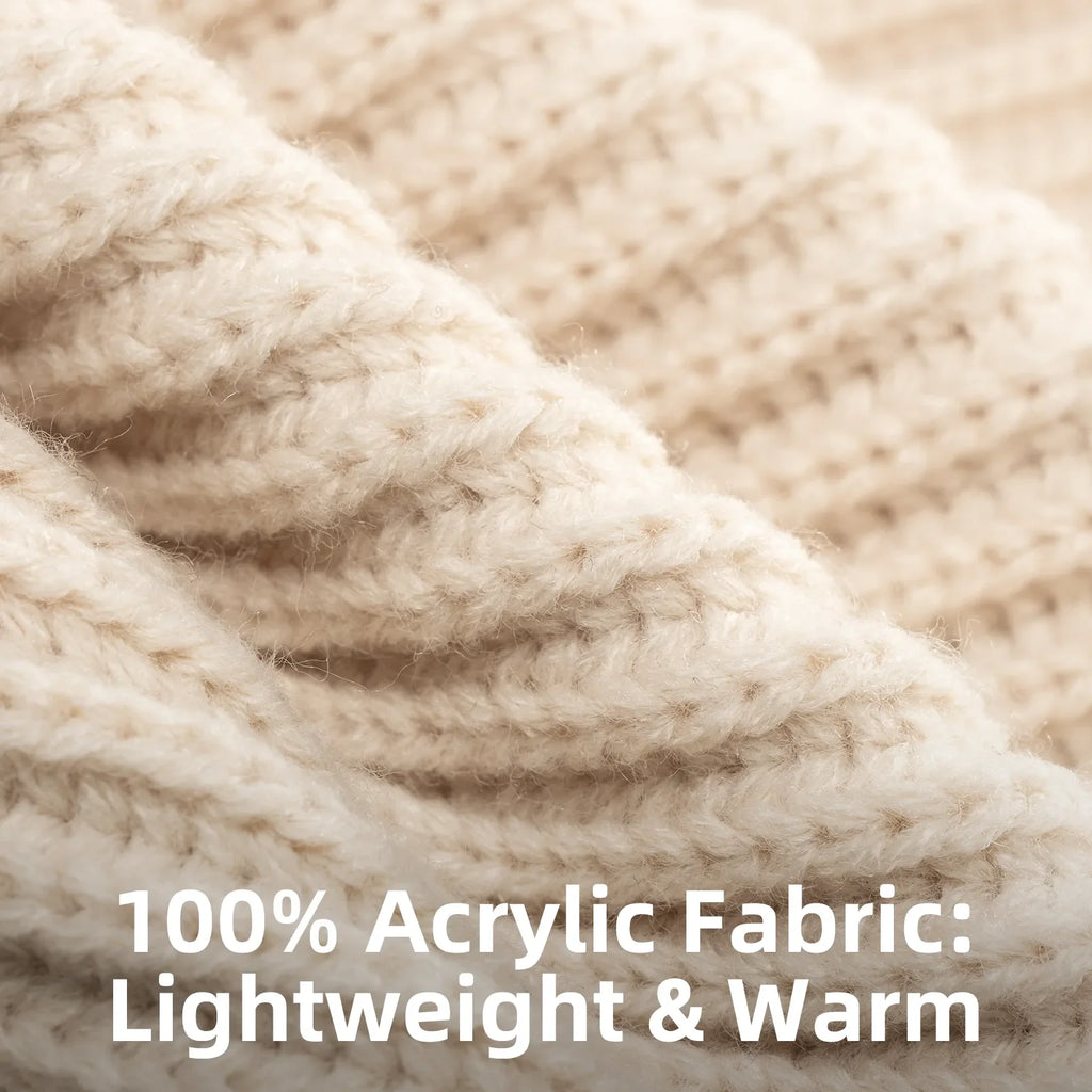 Warm Full-Ear Knitted Beanie