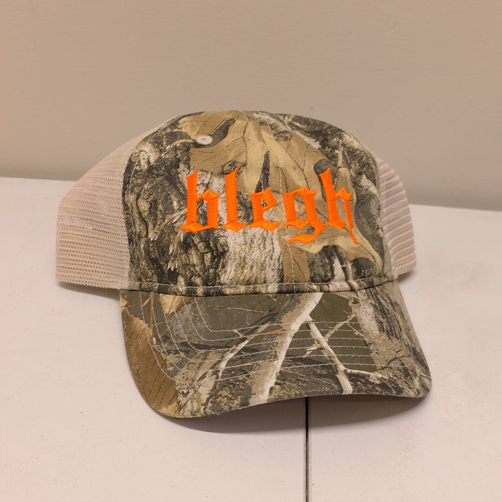 "blegh" Embroidered Camo Hat