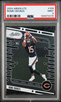 Graded 2024 Panini Absolute Rome Odunze #109 Rookie RC Football Card PSA 9 Mint