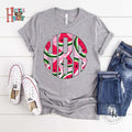 Scalloped Watermelon Monogram Graphic Tee