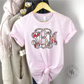 School Brushstrokes Monogram Graphic Tee