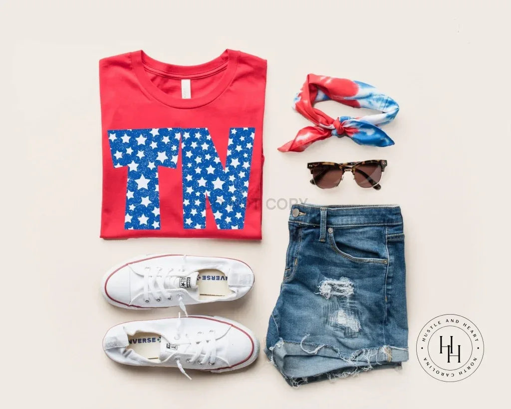 TN Retro Distressed Star Graphic Tee